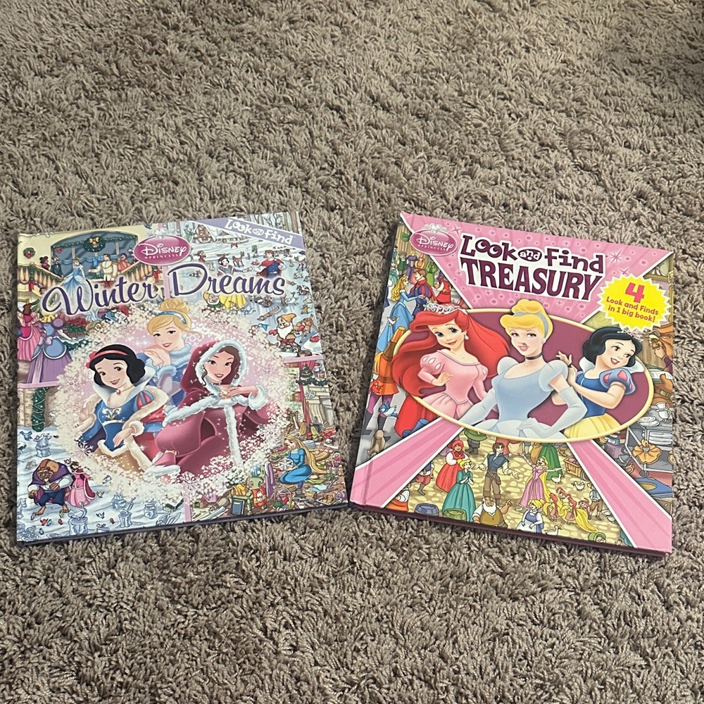 Disney princess books new never used